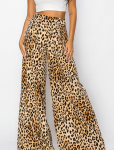 High Waist Leopard Pants